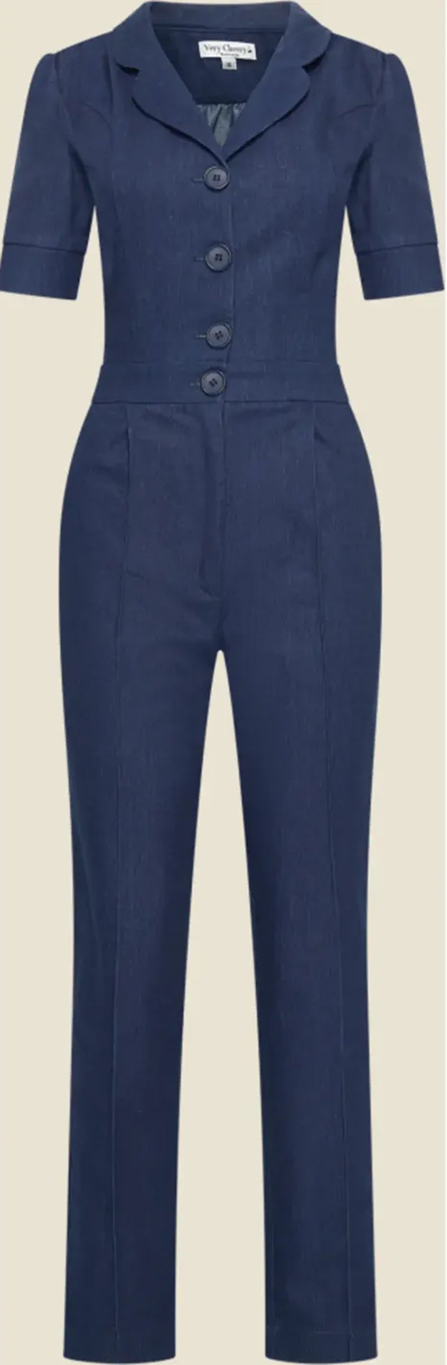 Very_Cherry_CLASSIC_DENIM_Vintage_Pin_up_Jeans_BUTTONED_Overall_JUMPSUIT_-_Dunkelblau-6