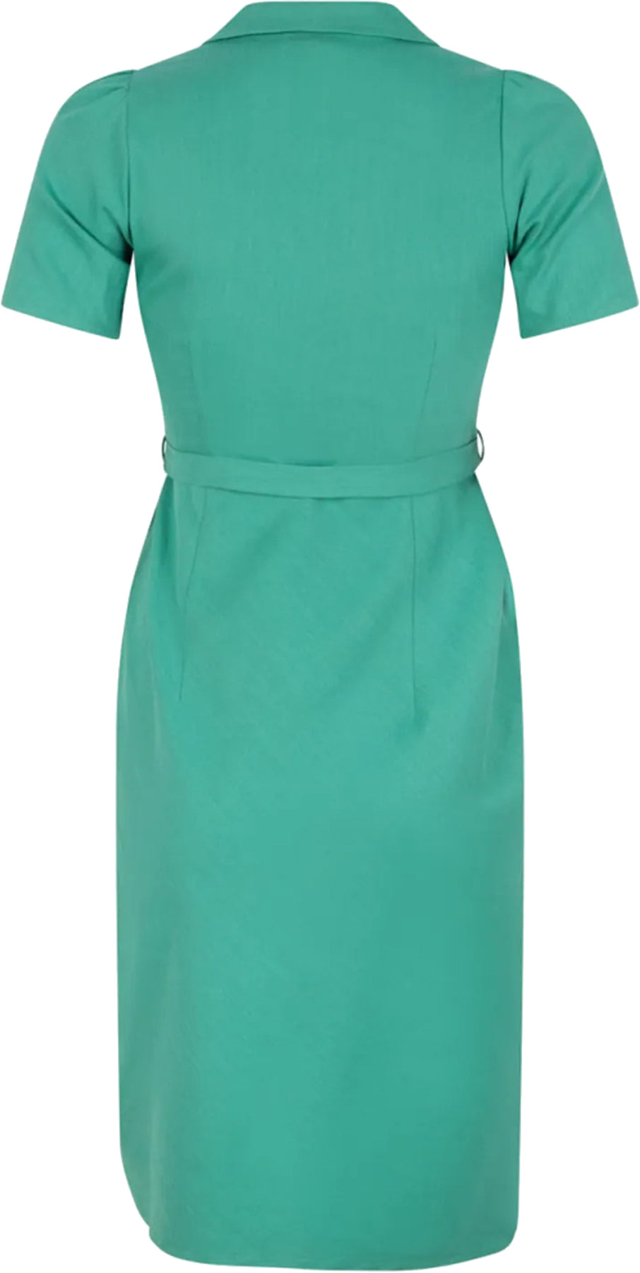 Very_Cherry_DITA_DELFINO_DENIM_JEANS_Kurzarm_V-Neck_PENCIL_DRESS_Hemdkleid_Jade_Green_killer_kirsche_5KaPNlz5fiA0GN