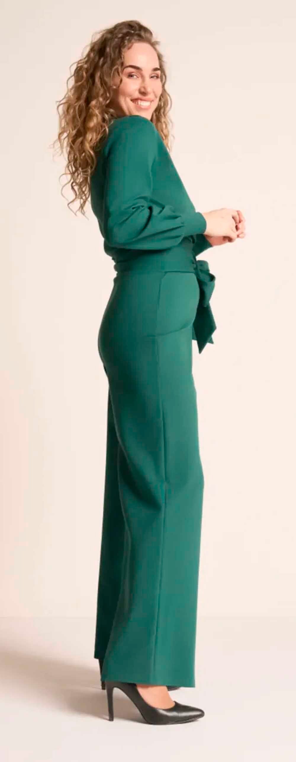 Very_Cherry_EMMYLOU_VINTAGE_Langarm_WRAP_Neck_Retro_JUMPSUIT_Overall_-_Forest_Green-3