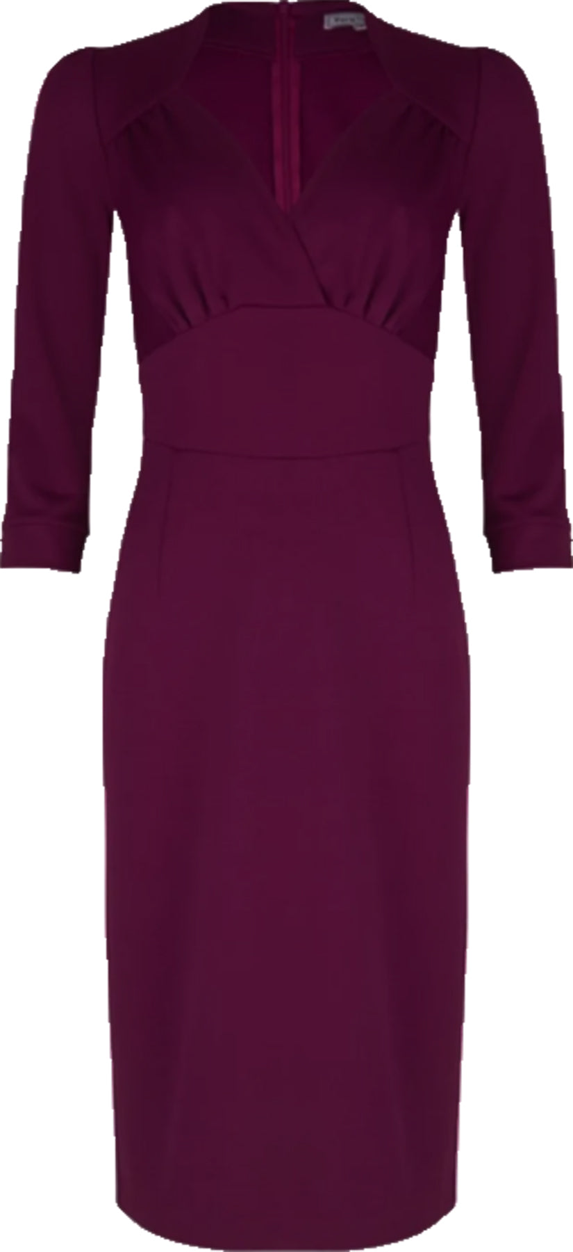 Very_Cherry_HOLLYWOOD_SweetheartDreiviertelarm_PENCIL_DRESS_Bleistiftkleid_Aubergine_Killer_Kirsche-1