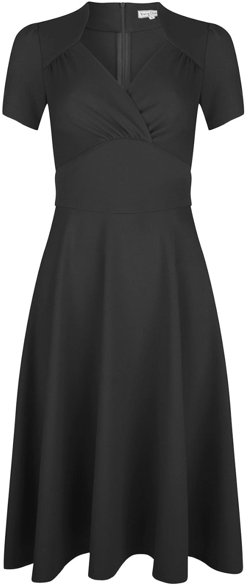 Very_Cherry_HOLLYWOOD_Vintage_SWEETHEART_Kurzarm_DRESS_Kleid_-_Schwarz_01