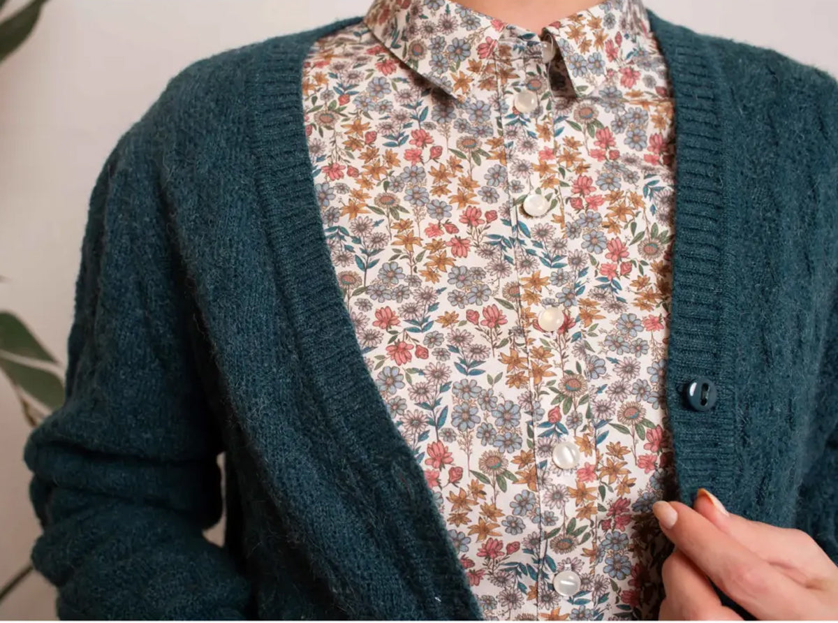 Very_Cherry_JANE_VIENA_Vintage_Autumn_Flowers_50s_Blueten_BLOUSE_Bluse_-6