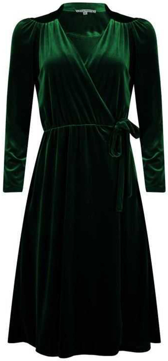 Very_Cherry_LEAF_Vintage_VELVET_Samt_SWING_DRESS_Kleid_Smaragdgruen-1yzbOnvmpgwFCY