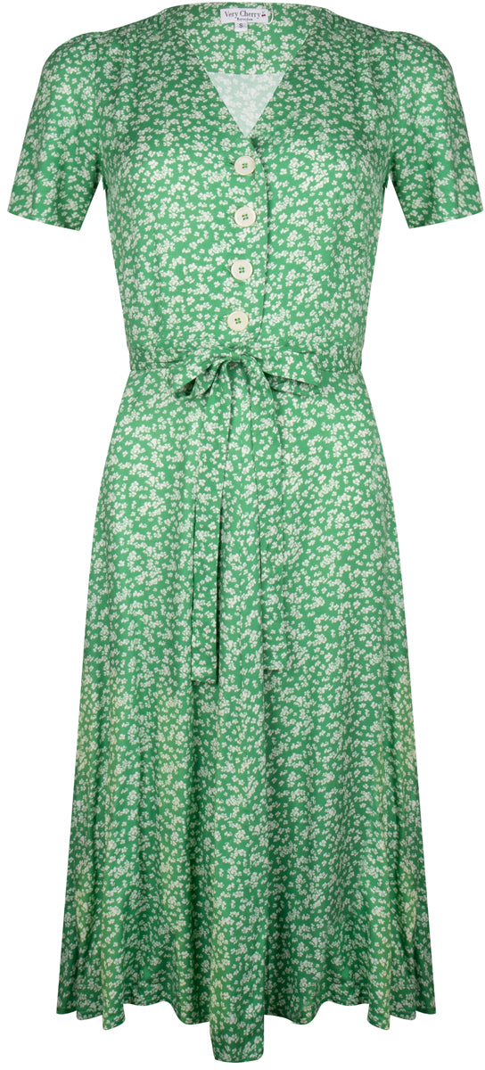 Very_Cherry_MAGNOLIA_Vintage_FLORAL_50s_Kurzarm_DRESS_Hemdkleid_Gruen_killer_kirsche_4CoTFxC2KZV11f