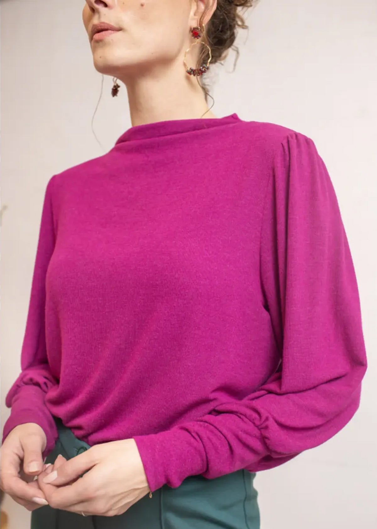 Very_Cherry_MAYA_TOP_DORIANA_Vintage_BASIC_Langarm_RETRO_Oberteil_SHIRT_Fuchsia-4