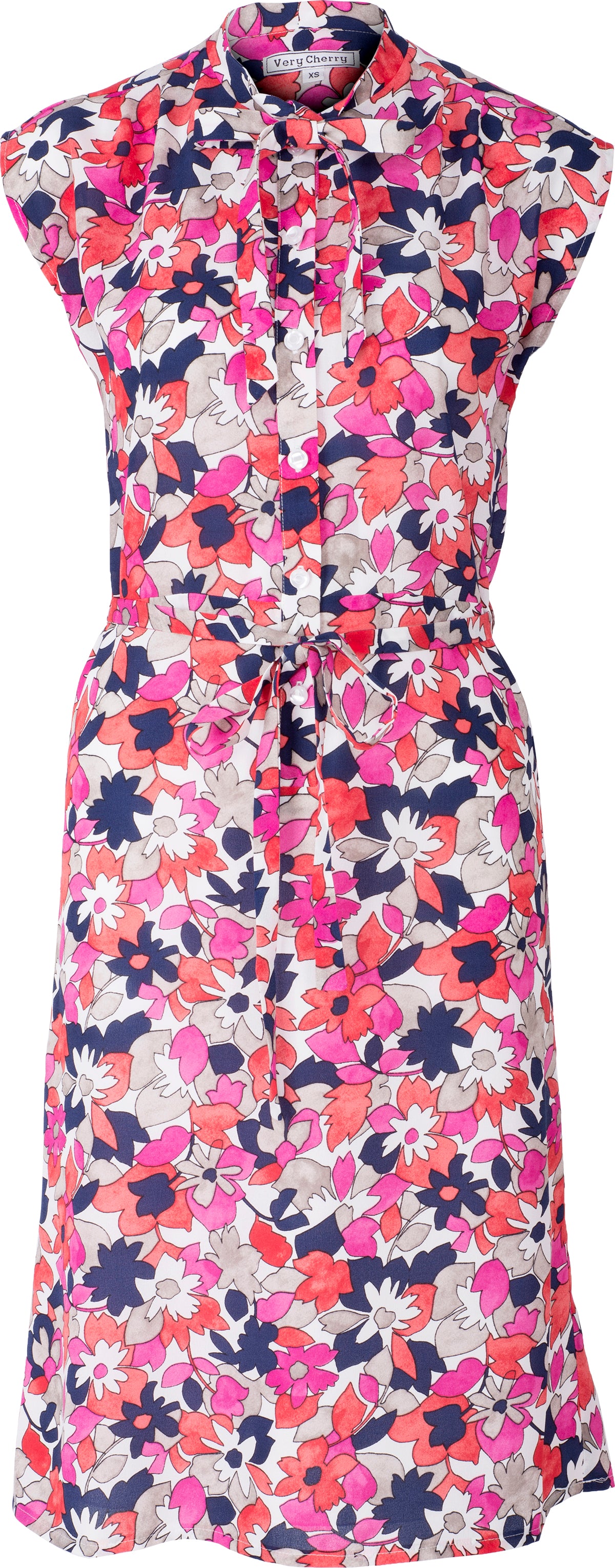 Very_Cherry_OMBRELLO_Vintage_FLOWER_Blumen_BOW_Buttoned_DRESS_Kleid-1fSjLaOMVhZGYa
