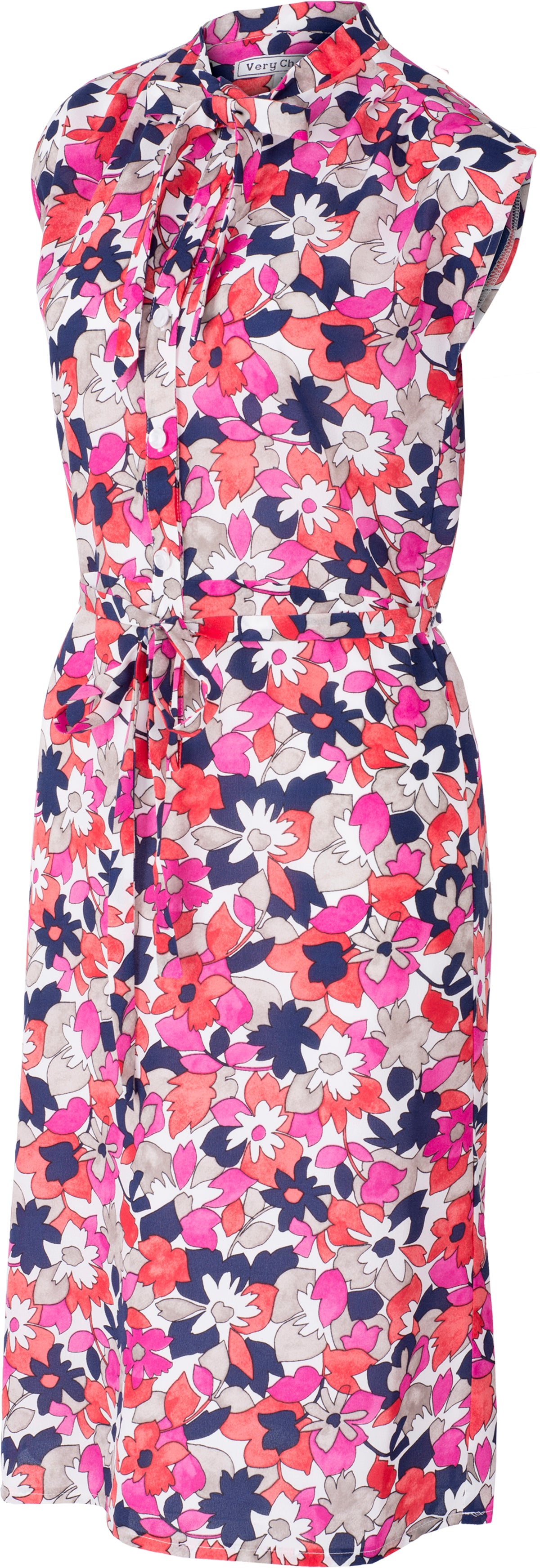 Very_Cherry_OMBRELLO_Vintage_FLOWER_Blumen_BOW_Buttoned_DRESS_Kleid-2WaTqclU0NztEp