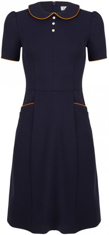 Very_Cherry_PAN_COLLAR_Vintage_40s_Retro_Kurzarm_Dress_Kleid