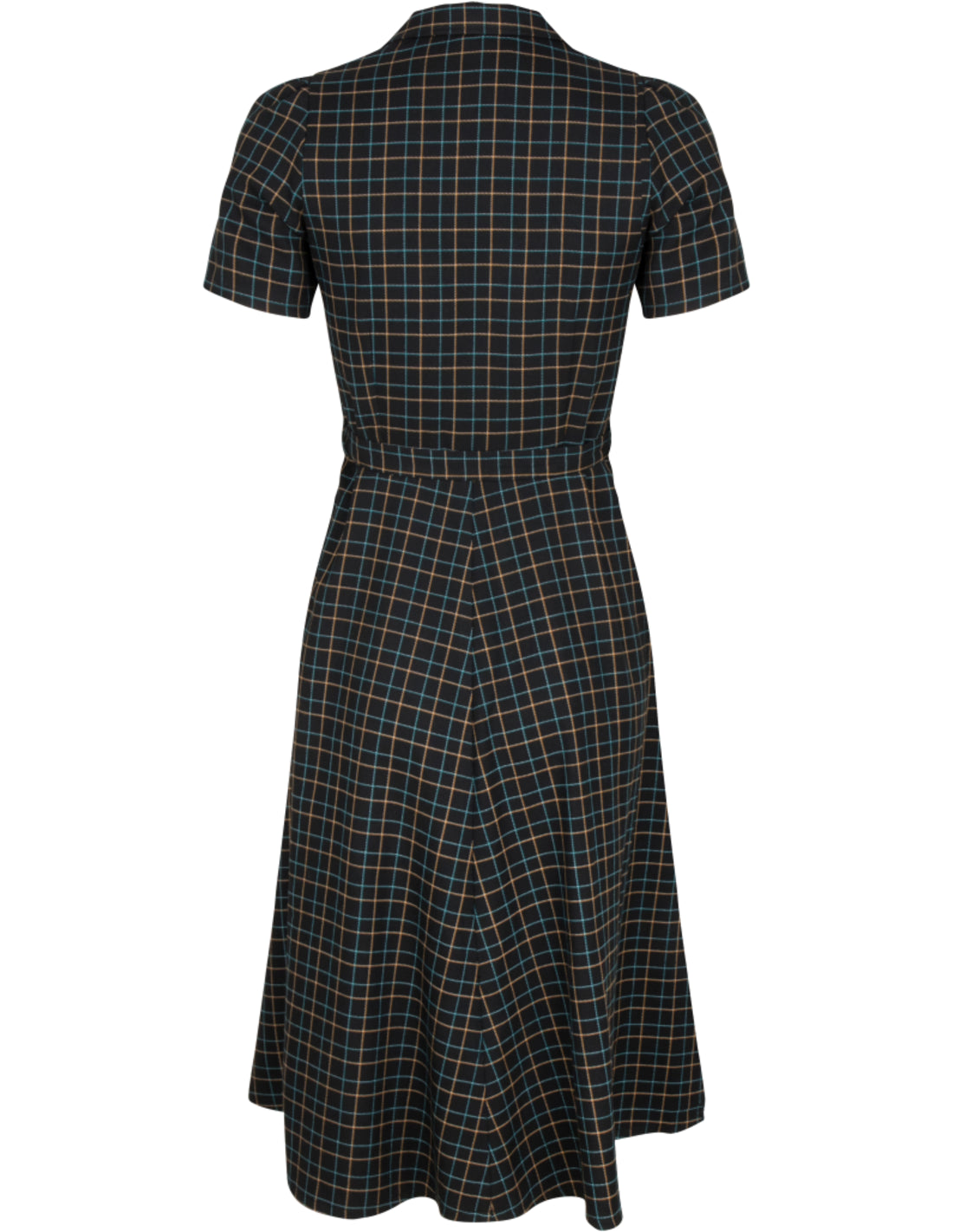 Very_Cherry_REVERS_Vintage_TATOU_RUIT_50s_Karo_Kurzarm_SWING_DRESS_Kleid-2