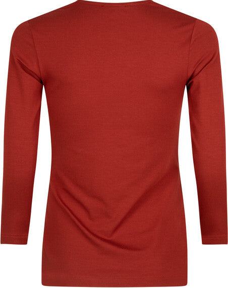 Very_Cherry_SWEETHEART_Vintage_BASIC_dreiviertel_Arm_RETRO_Oberteil_SHIRT_Rostbraun_killer_kirsche_2