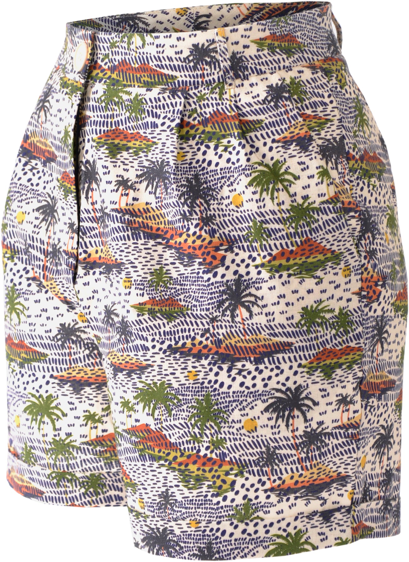 Very_Cherry_TAHITI_PALM_TREE_Tropical_Island_Palmen_HIGH_WAIST_Kurze_Hose_SHORTS_Killer_Kirsche-2