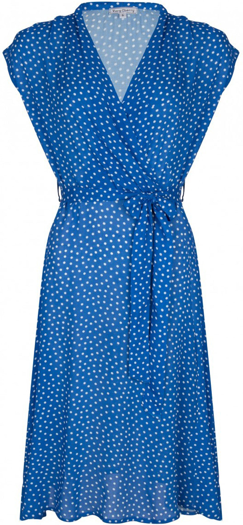 Very_Cherry_TIFFANY_Cross_Over_POLKA_Dots_Punkte_Kurzarm_DRESS_Kleid_killer_kirsche