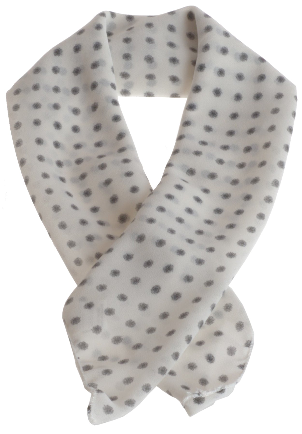 Vintage_AGNES_POLKA_DOT_Retro_PUNKTE_CHIFFON_Haarband_BANDANA_Cremeweiss_Killer_Kirsche-3