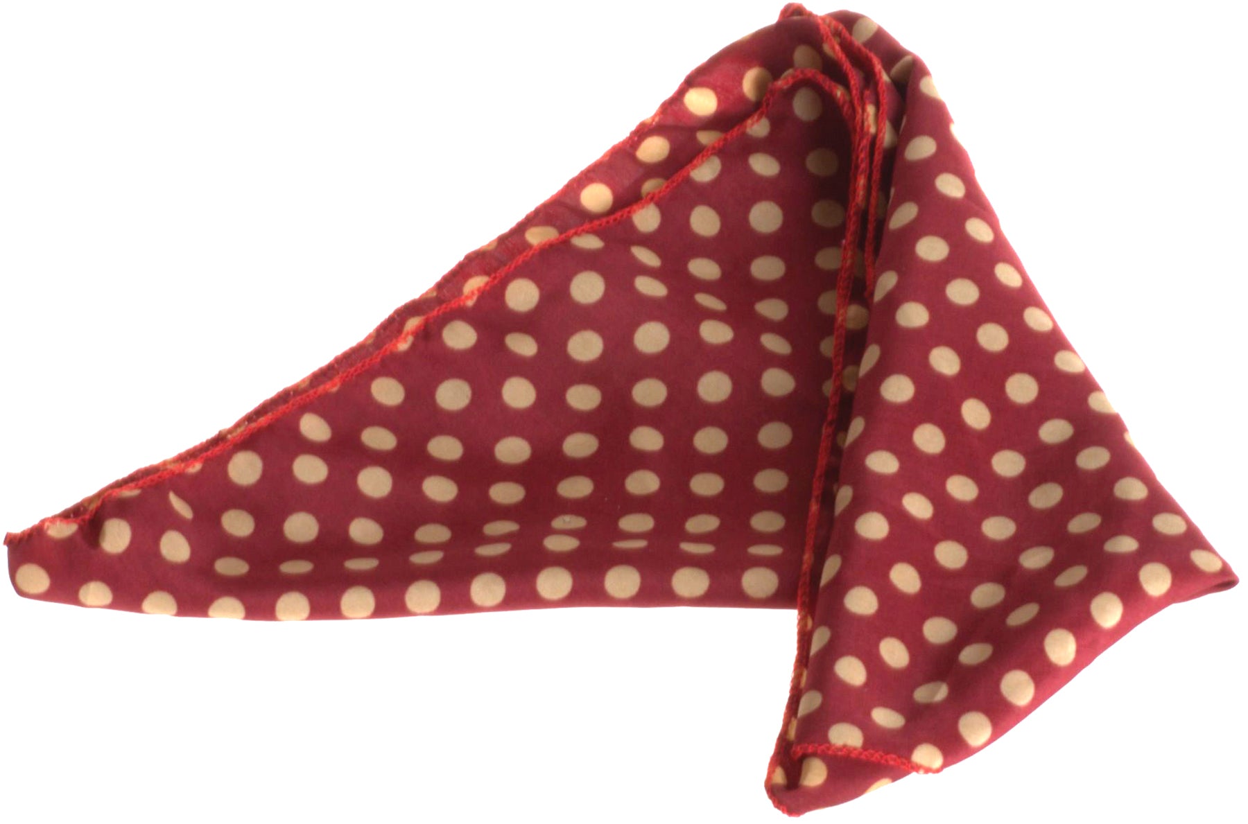 Vintage_ALINE_POLKA_DOT_Retro_PUNKTE_CHIFFON_Haarband_BANDANA_-_Dunkelrot_Killer_Kirsche-2