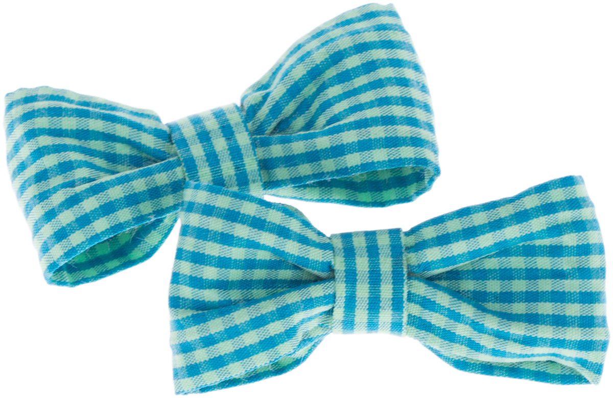 Vintage_ALVERTA_Bow_SCHLEIFEN_Retro_PEPITA_Haarspange_-_1_Paar_killer_kirsche_hellblauB21vBnw2QFPi5