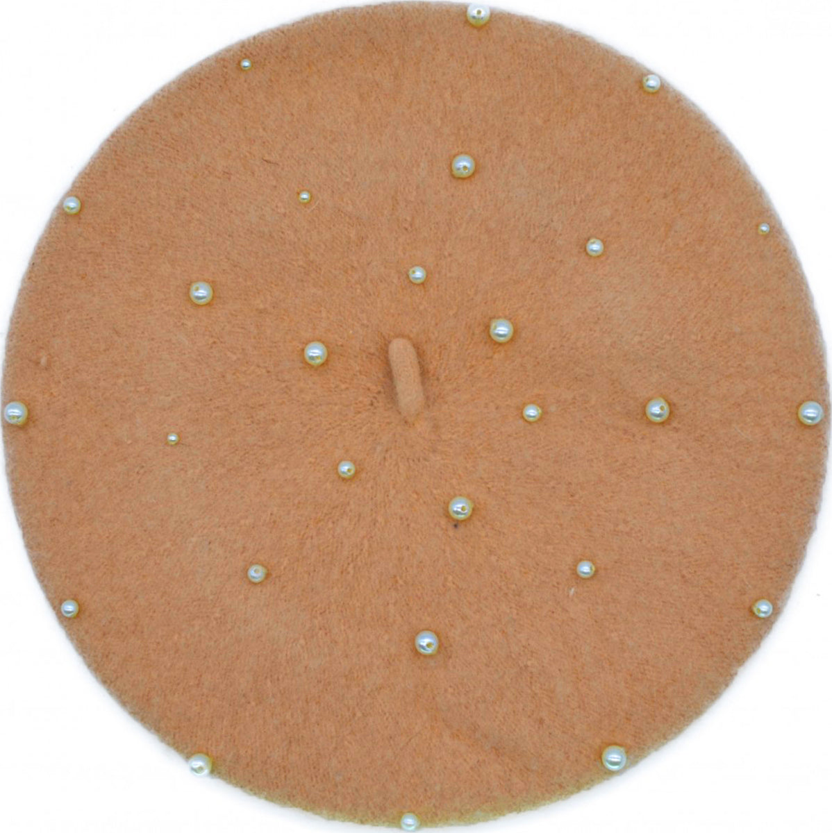 Vintage_BEADED_Wool_Wolle_BERET_Retro_PERLEN_Hat_BASKENMueTZE_beige-1