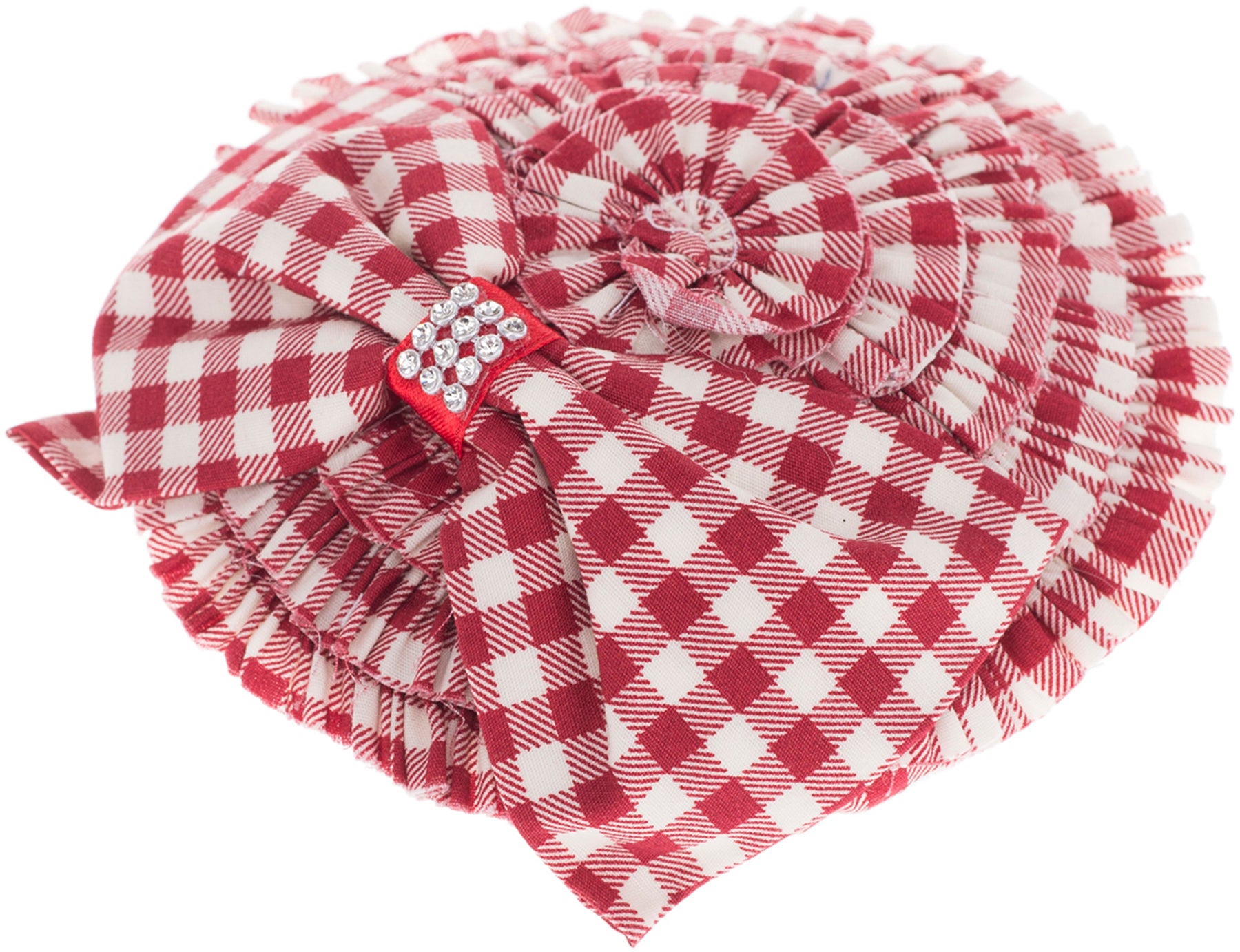 Vintage_BELLE_Ruffle_Pepita_GINGHAM_50s_PILLBOX_Huetchen_rot_killer_kirscheeH9VMiMF0yMZp
