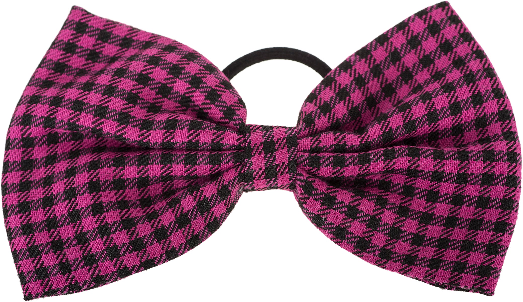 Vintage_BIG_BOW_Schleife_DOGTOOTH_Hahnentritt_Retro_HAARGUMMI-7