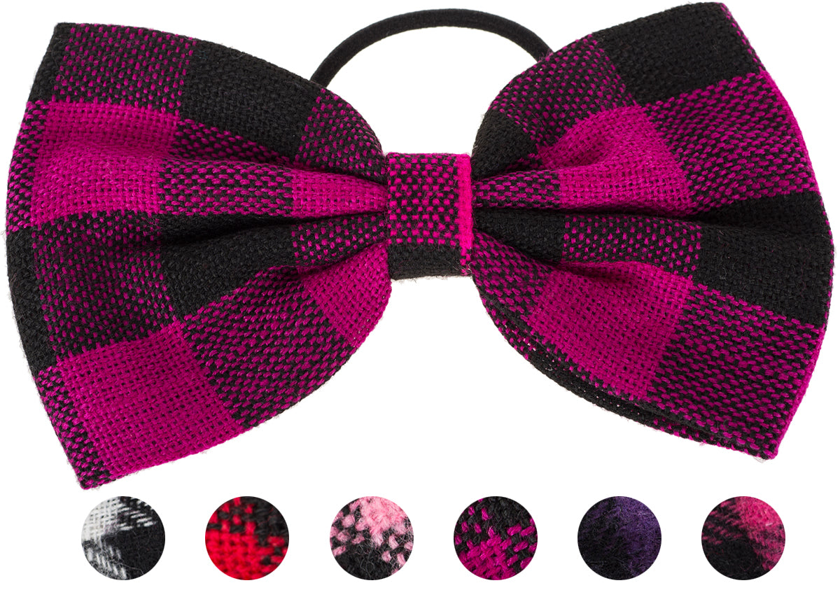 Vintage_Big_Bow_Schleife_Karo_Plaid_Check_Galeriej0mpy90mRX9on