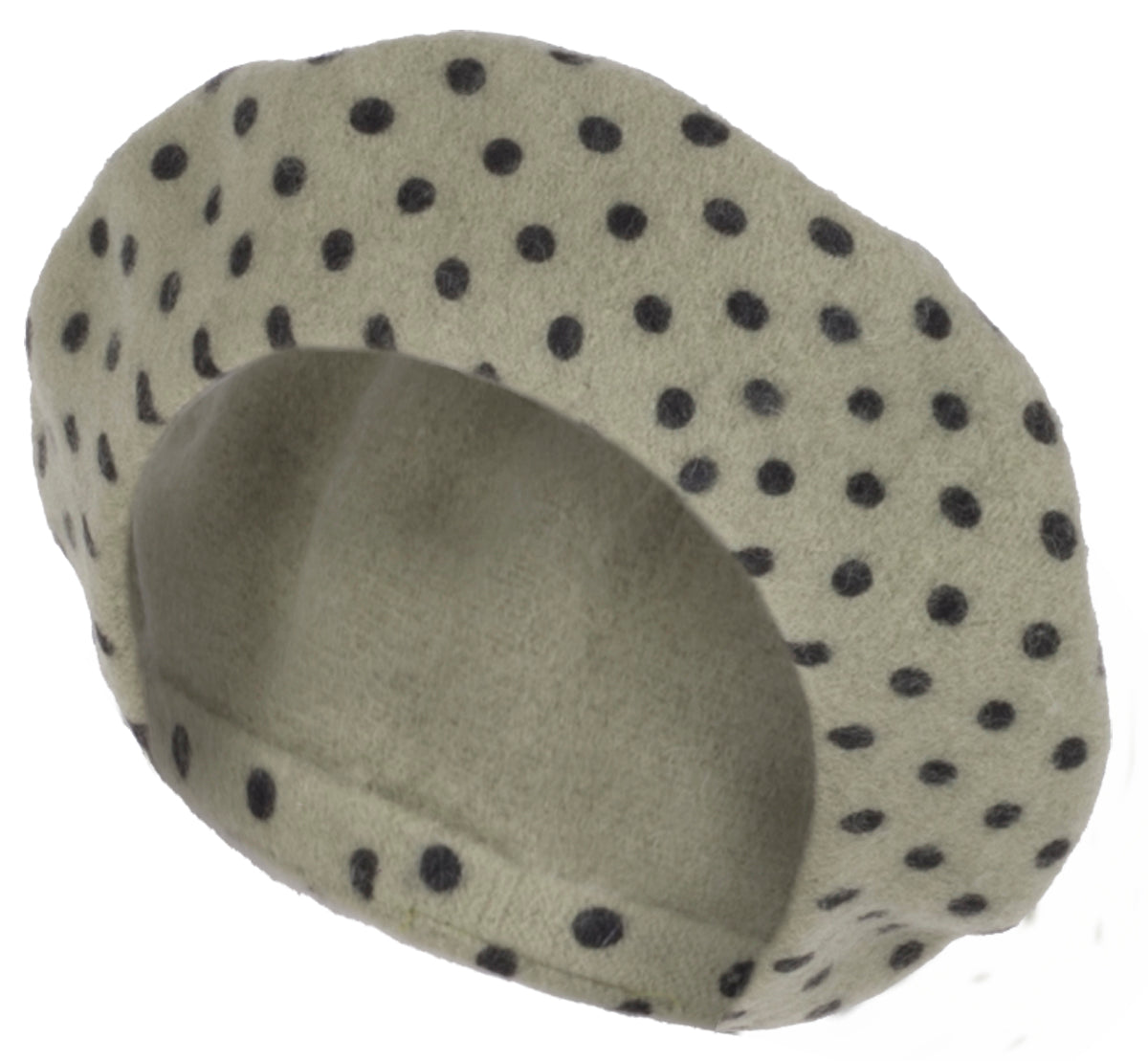 Vintage_CLASSIC_Reto_Polka_Dots_HUT_Punkte_Wool_BERET_BASKENMueTZE_-_Hellgrau_killer_kirsche_2