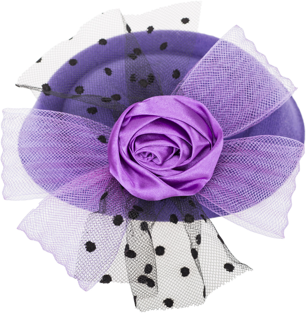 Vintage_DANA_Rose_BOW_Polka_Dot_PILLBOX_Hut_HEADPIECE-1bj1tQTHOtYafg