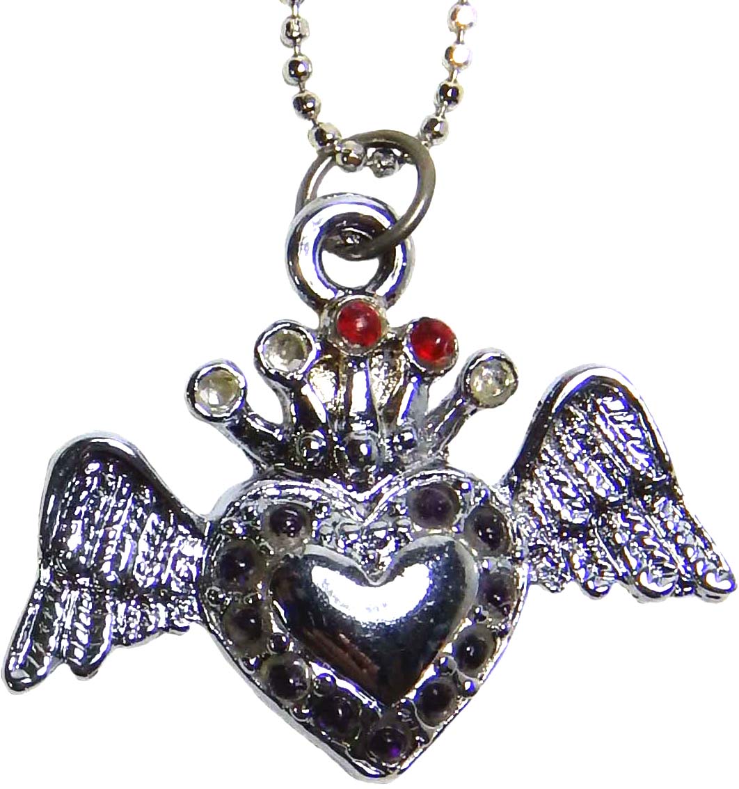 Vintage_FLYING_HEART_Kroenchen_Strass_HALSKETTE_schwarzWTh092hZfgo2L