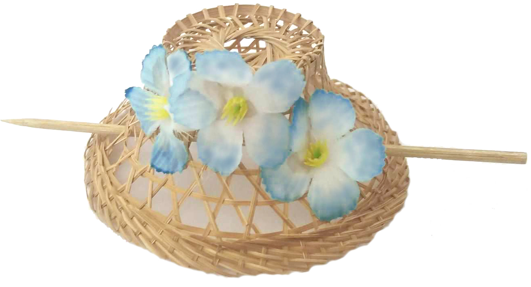 Vintage_HEADPIECE_Strohuetchen_BLueTEN_Haarspange_-_dunkelblau_killer_kirsche_1