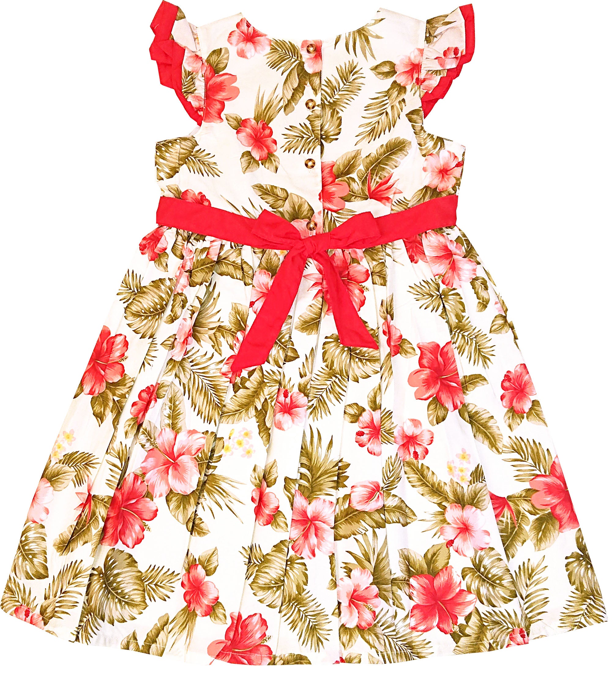 Vintage_HIBISKUS_Tropical_Palmenblatt_FLOWER_Swing_Dress_KIDS_KLEID-2eLIZOJx7RwLbn