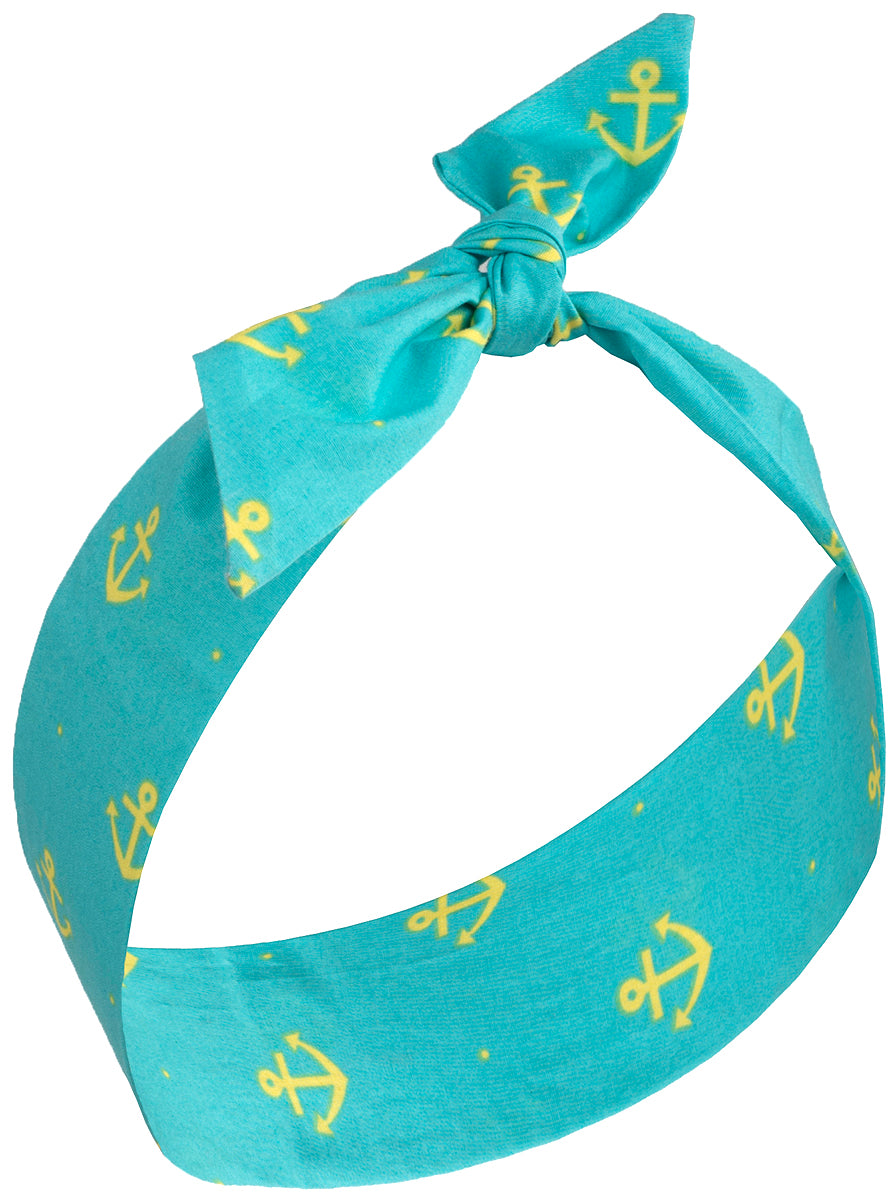 Vintage_HILMA_Sailor_Anker_NAUTICAL_Punkte_Pin_Up_HAARBAND_Headband