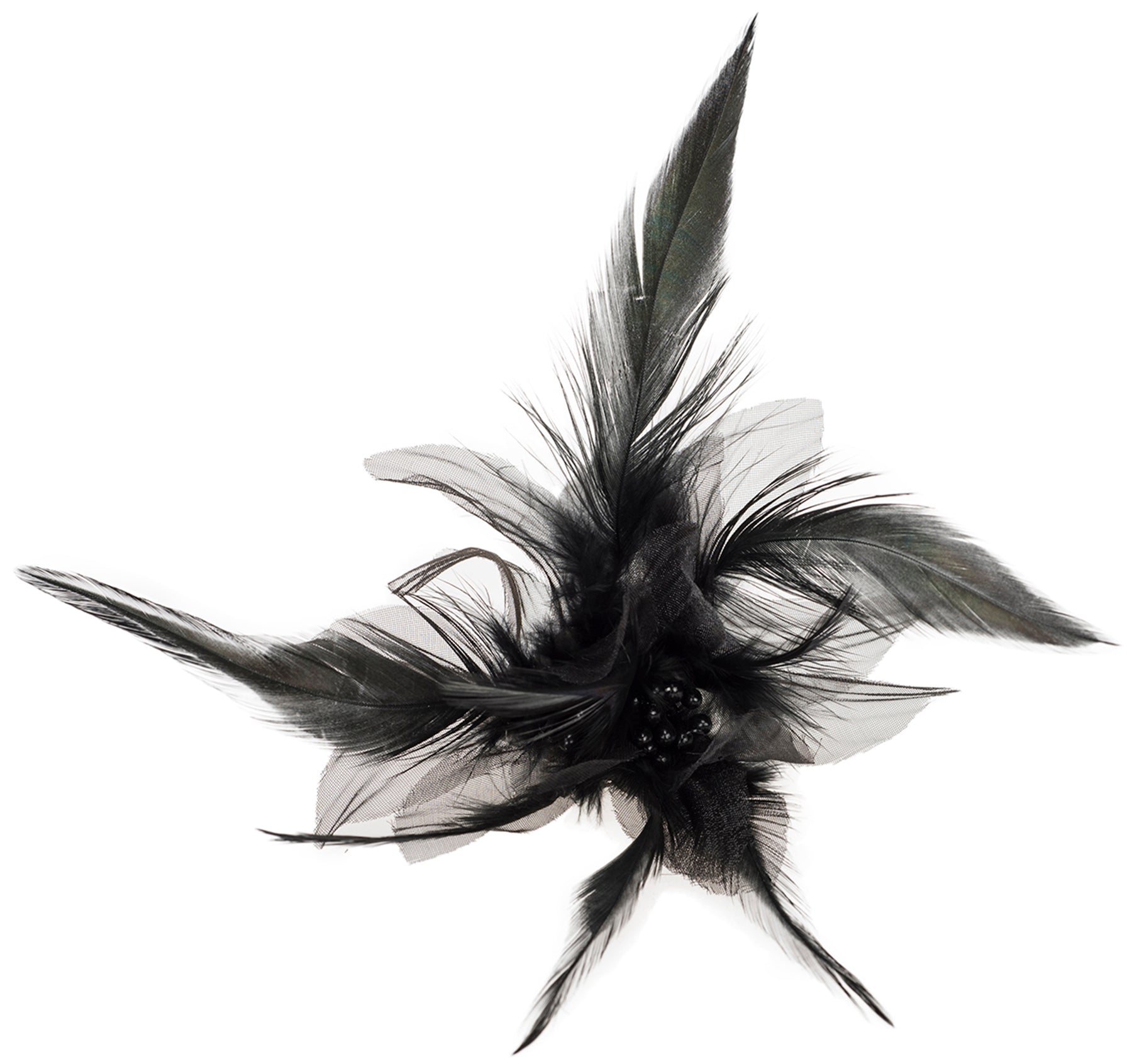 Vintage_ISIDRA_Feder_FEATHER_Perlen_Blumen_BURLESQUE_Brooch_BROSCHE_killer_kirsche_schwarzu8OfwZsguNVAY