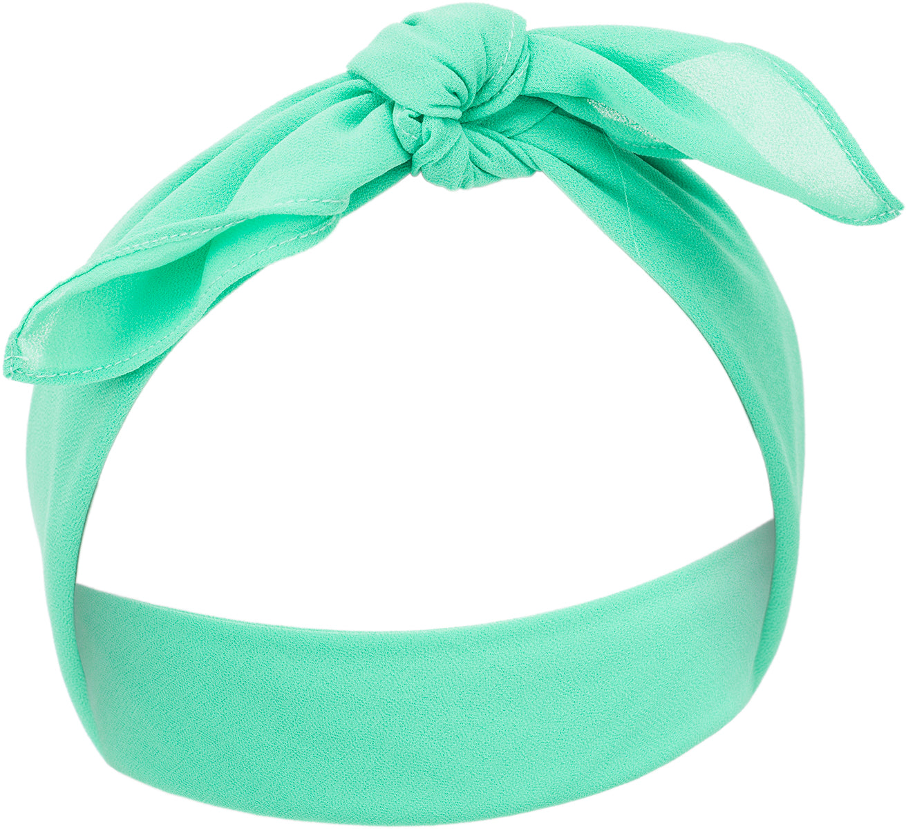 Vintage_LOTTE_Basic_CHIFFON_Hair_Band_Haarband_BANDANA_hellgruen-1