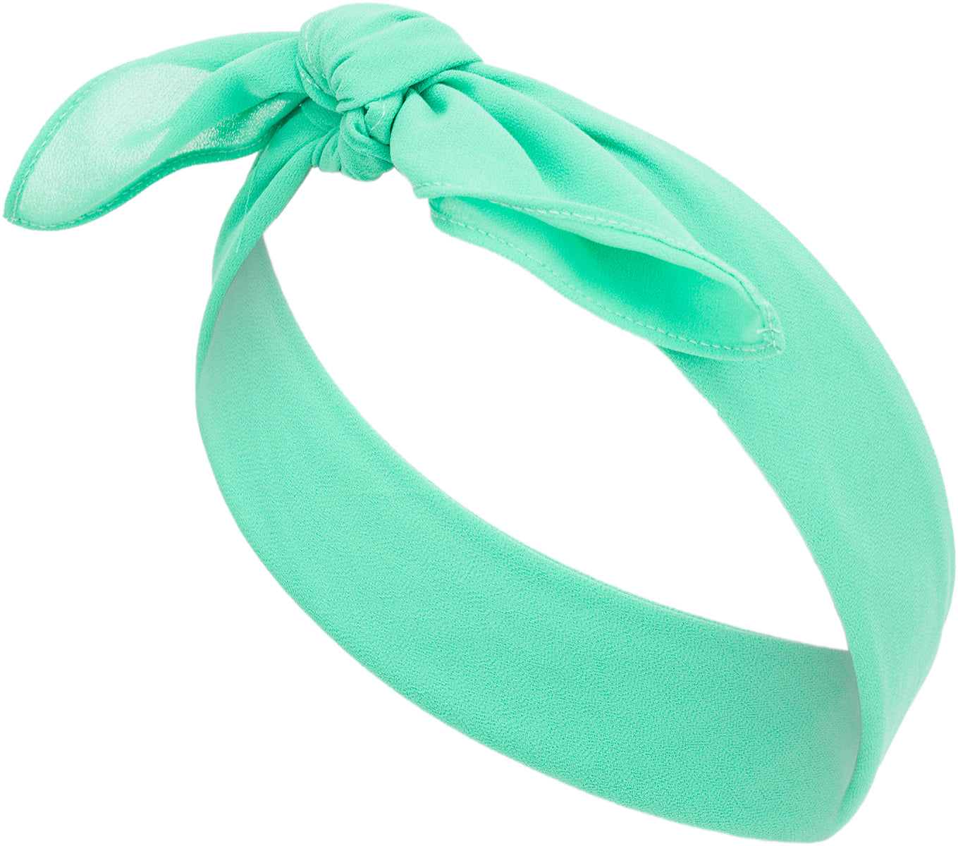 Vintage_LOTTE_Basic_CHIFFON_Hair_Band_Haarband_BANDANA_hellgruen-3
