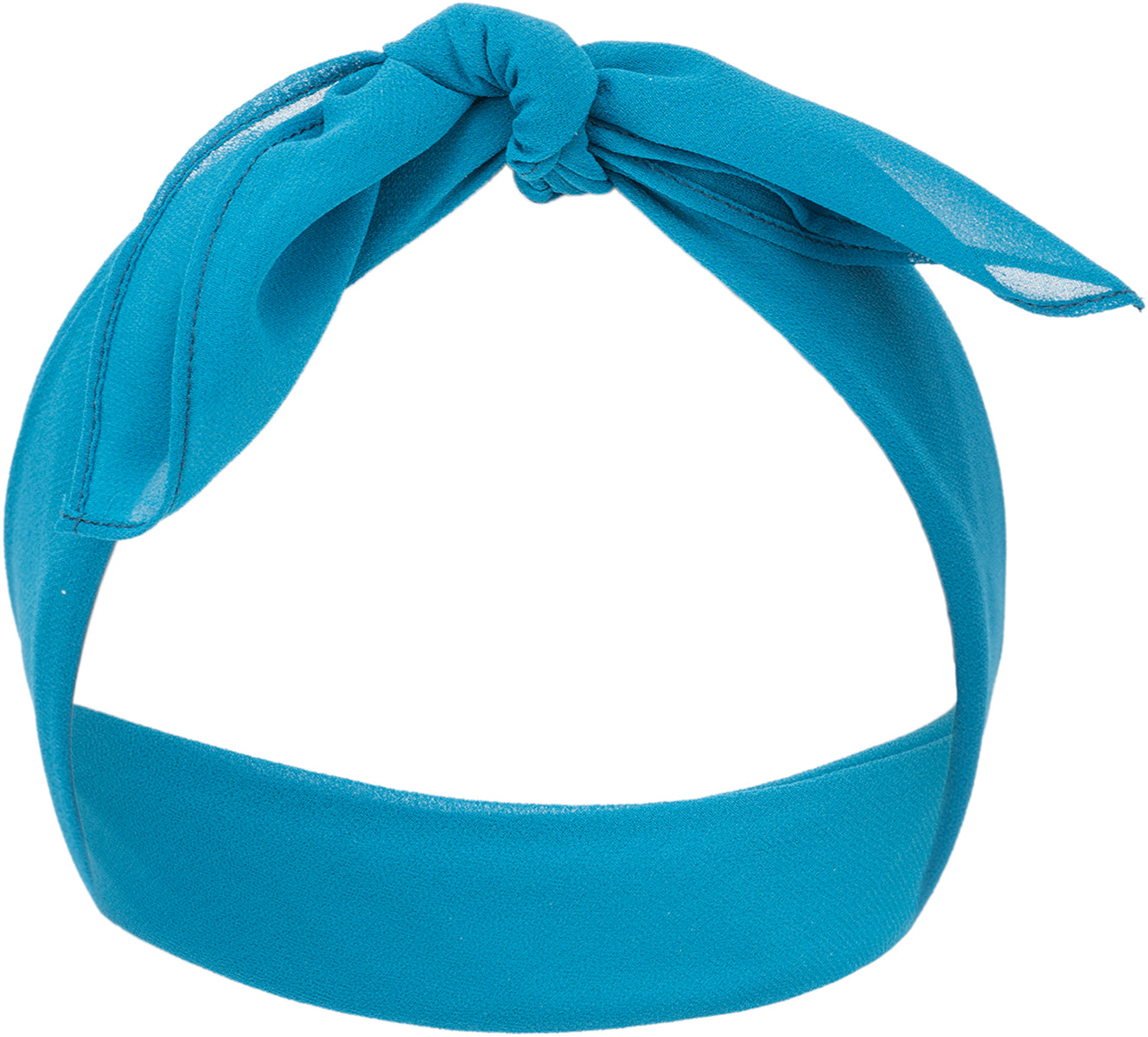 Vintage_LOTTE_Basic_CHIFFON_Hair_Band_Haarband_BANDANA_ozeanblau-1