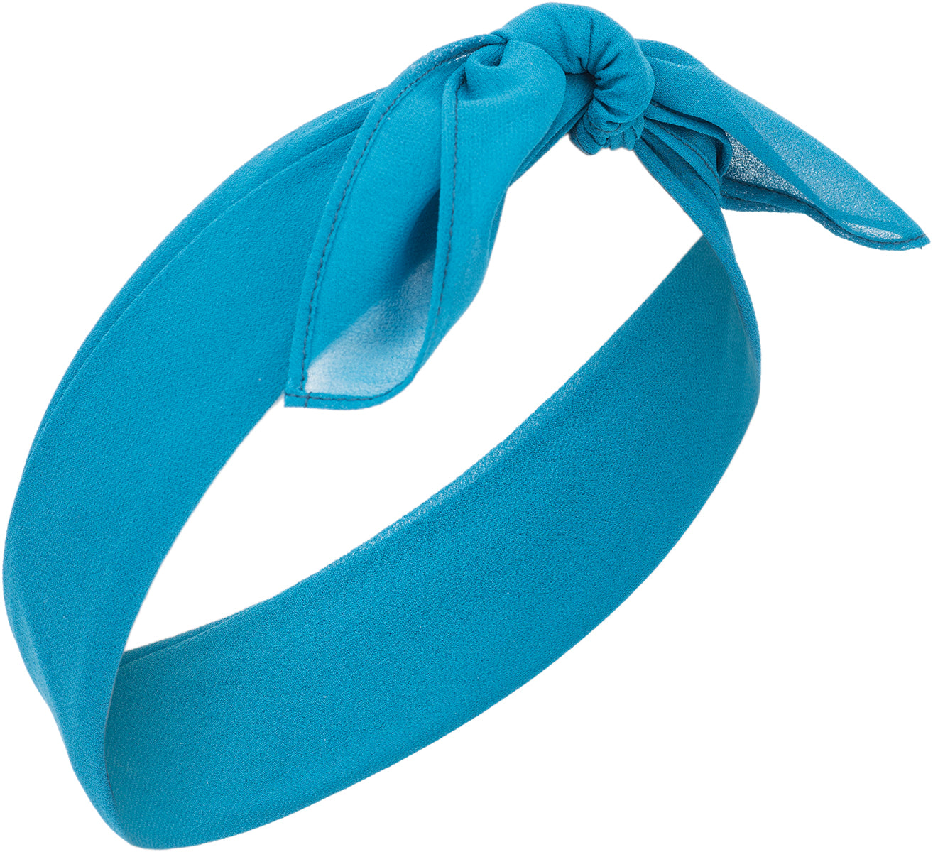 Vintage_LOTTE_Basic_CHIFFON_Hair_Band_Haarband_BANDANA_ozeanblau-2