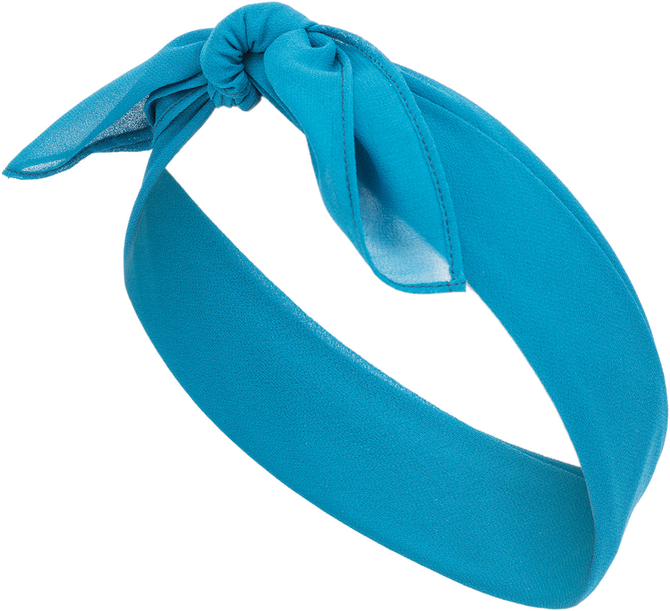 Vintage_LOTTE_Basic_CHIFFON_Hair_Band_Haarband_BANDANA_ozeanblau-3