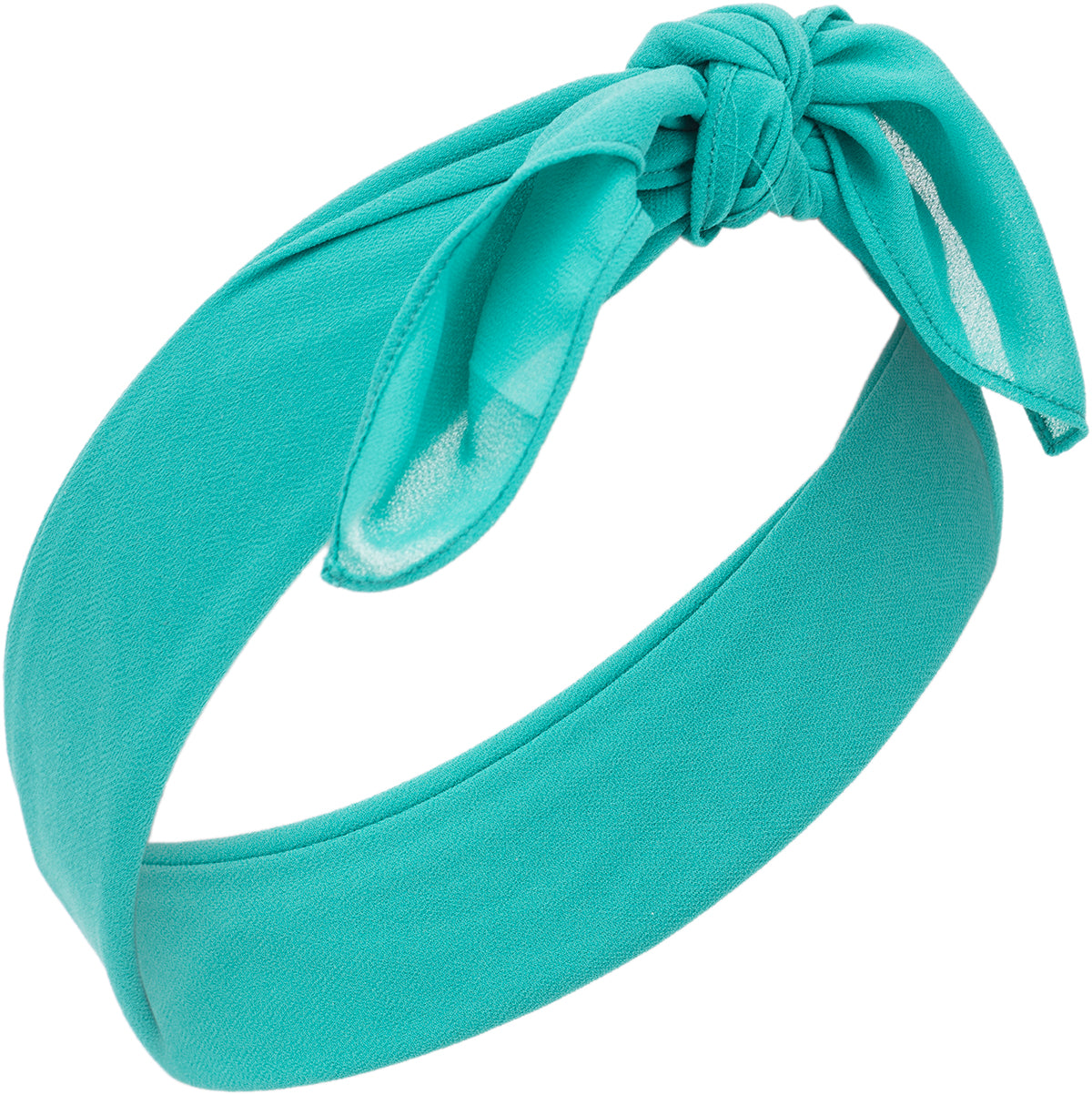 Vintage_LOTTE_Basic_CHIFFON_Hair_Band_Haarband_BANDANA_tuerkis-2