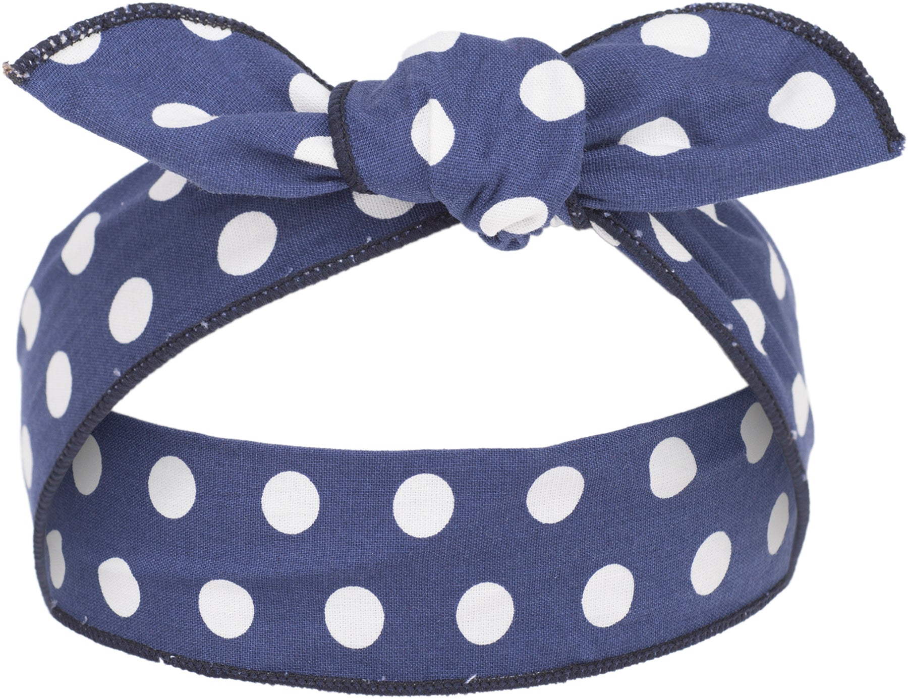 Vintage_LUDIVINA_50s_POLKA_DOT_Retro_HAARBAND_Hair_Band_dunkelblau_killer_kirscheAp0QkOC4FIyK8