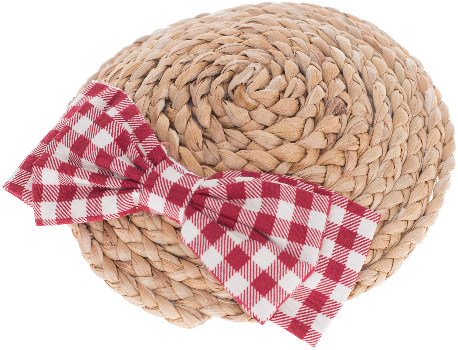 Vintage_LYLA_Pepita_GINGHAM_BOW_Straw_Stroh_PILLBOX_Huetchen_Fascinatordwr5aNb4TxDSv