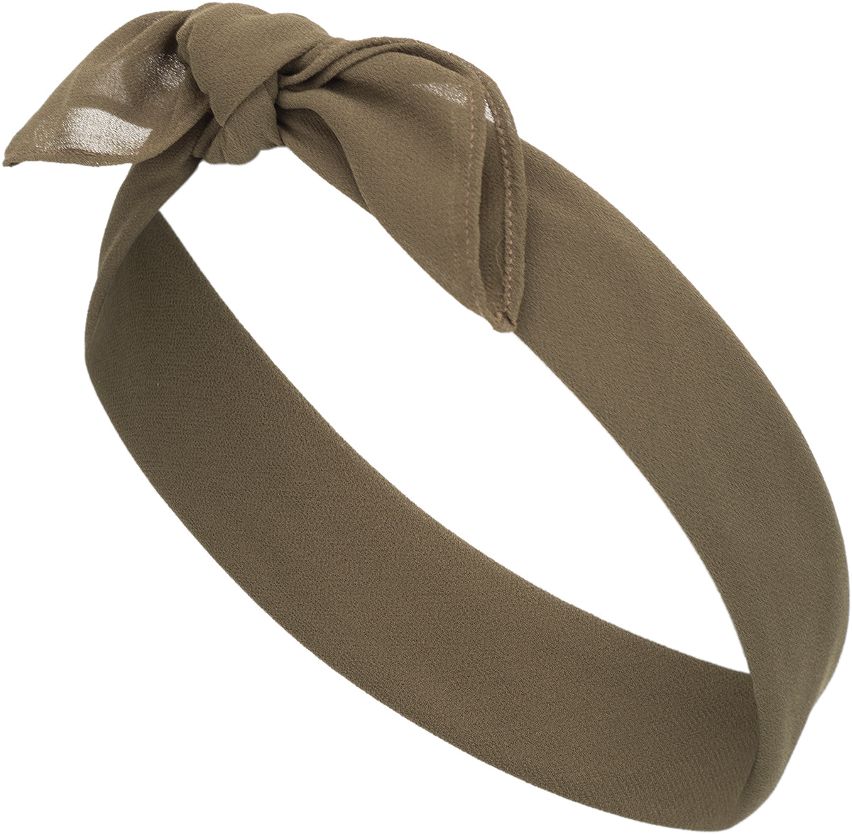Vintage_LYNDIA_Basic_CHIFFON_Hair_Band_Haarband_BANDANA_olivgruen-3