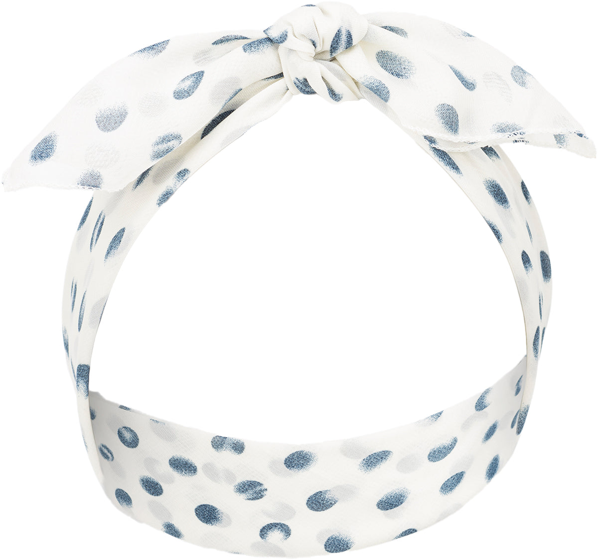 Vintage_MALEEN_Polka_Dot_CHIFFON_Punkte_Haarband_BANDANA-1