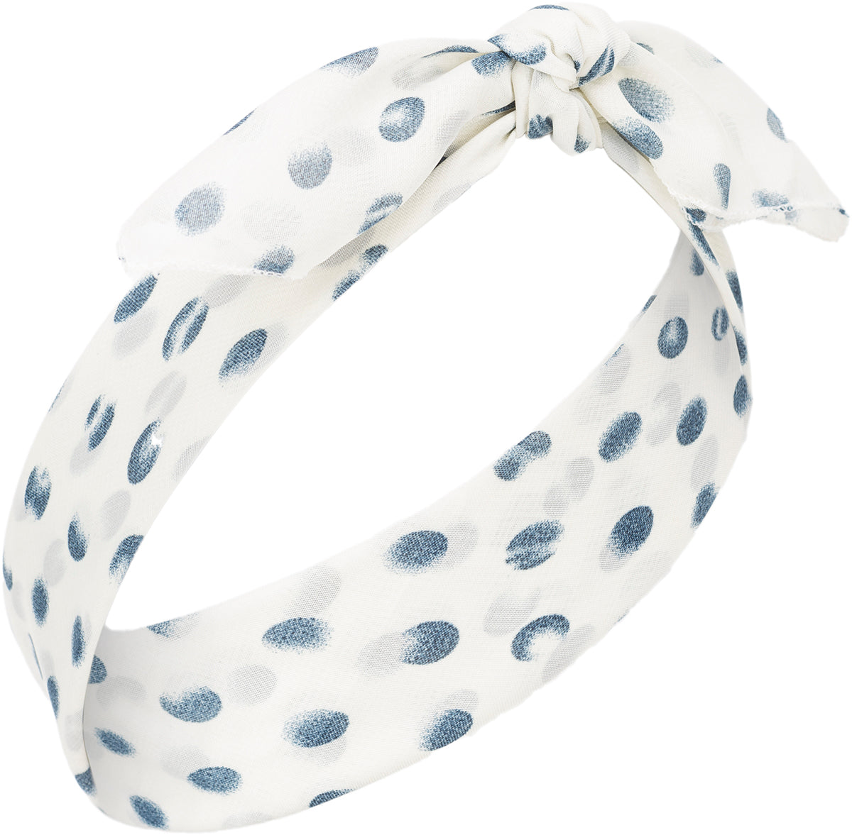 Vintage_MALEEN_Polka_Dot_CHIFFON_Punkte_Haarband_BANDANA-2