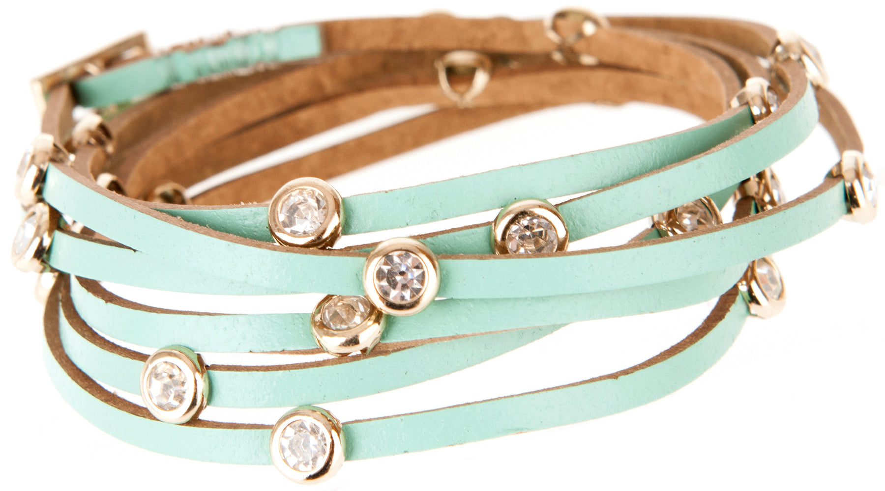 Vintage_MELUSINA_RETRO_GLITZERSTEINCHEN_Nieten_ARMBAND_Armschmuck_-_Mintgruen_killer_kirsche
