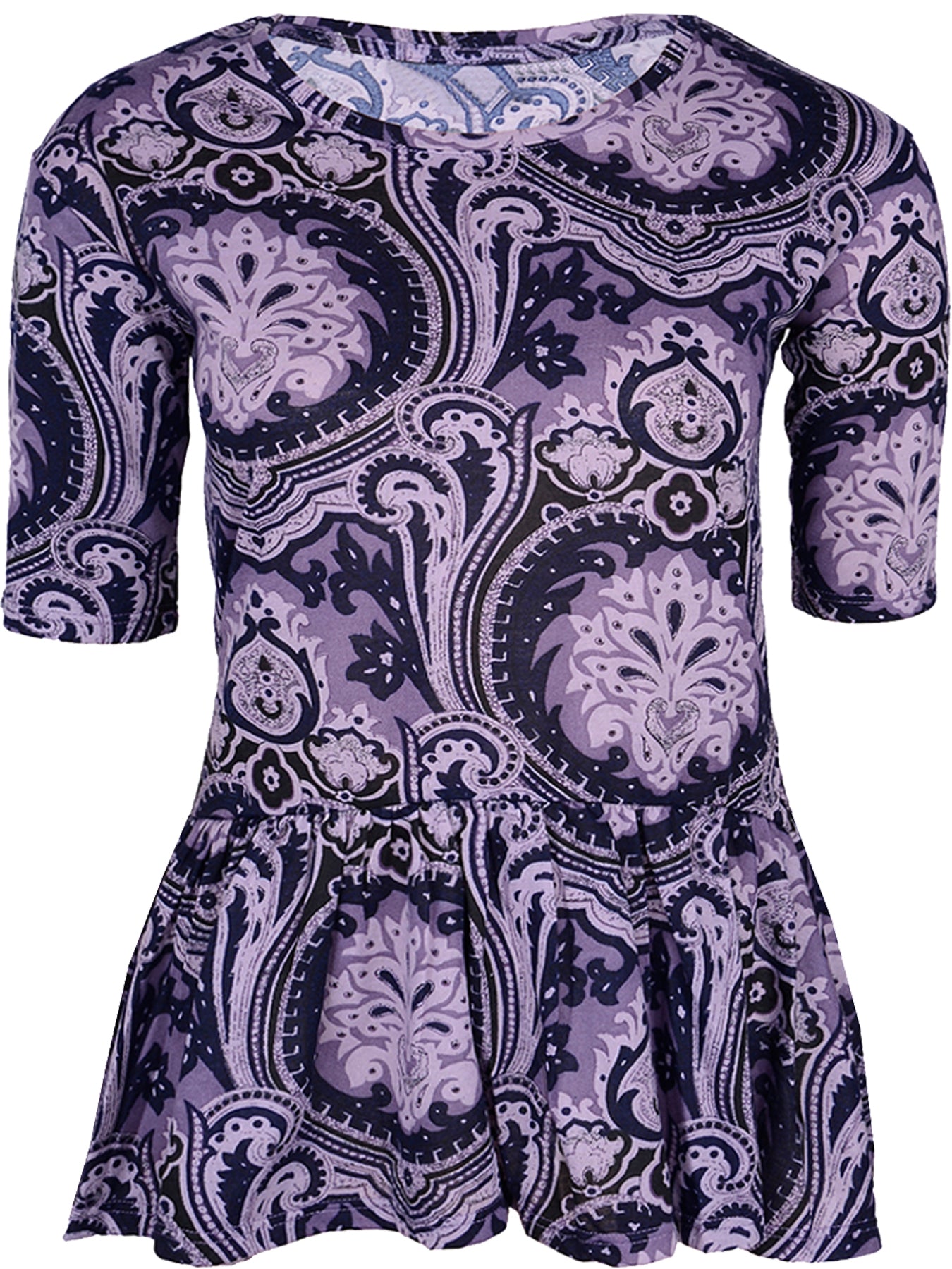Vintage_PAISLEY_Print_dreiviertel_Arm_Ruffle_Volant_SHIRT_Oberteil_killer_kirsche_Kopiem9oahZ3CdSQcl