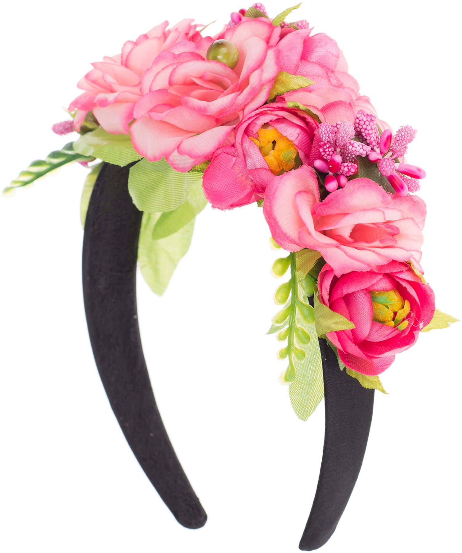 Vintage_ROSELINE_Floral_FLOWERS_Blumen_ROSES_Boho_-_Haarreif_killer_kirsche