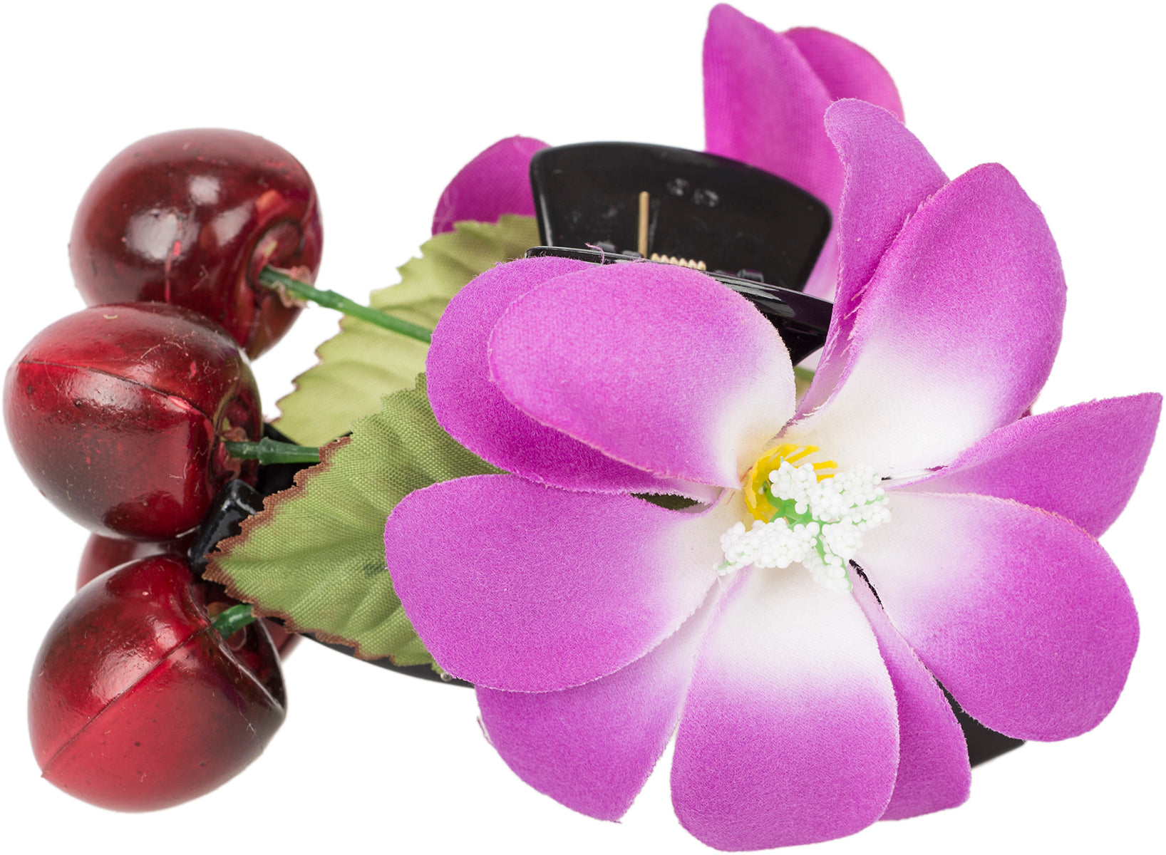 Vintage_SVANTJE_Floral_CHERRY_Kirschen_BLUMEN_Haarklammer_SPANGE-16HKz24c685OLza