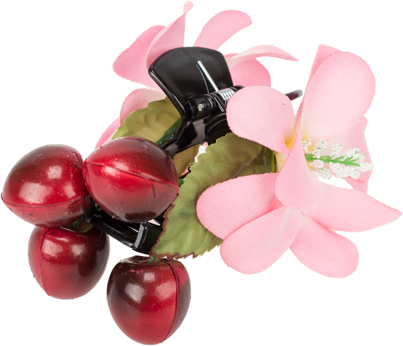 Vintage_SVANTJE_Floral_CHERRY_Kirschen_BLUMEN_Haarklammer_SPANGE-7gcYH2DDyxyXS7