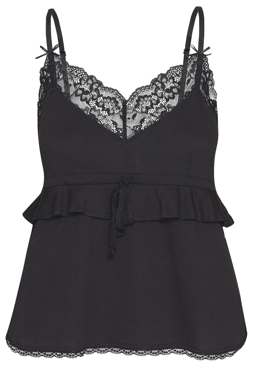 Vive_Maria_CHEZ_COLETTE_Vintage_SPITZE_Lace_V-NECK_Retro_Spaghetti_TOP_Oberteil_-_Schwarz-1