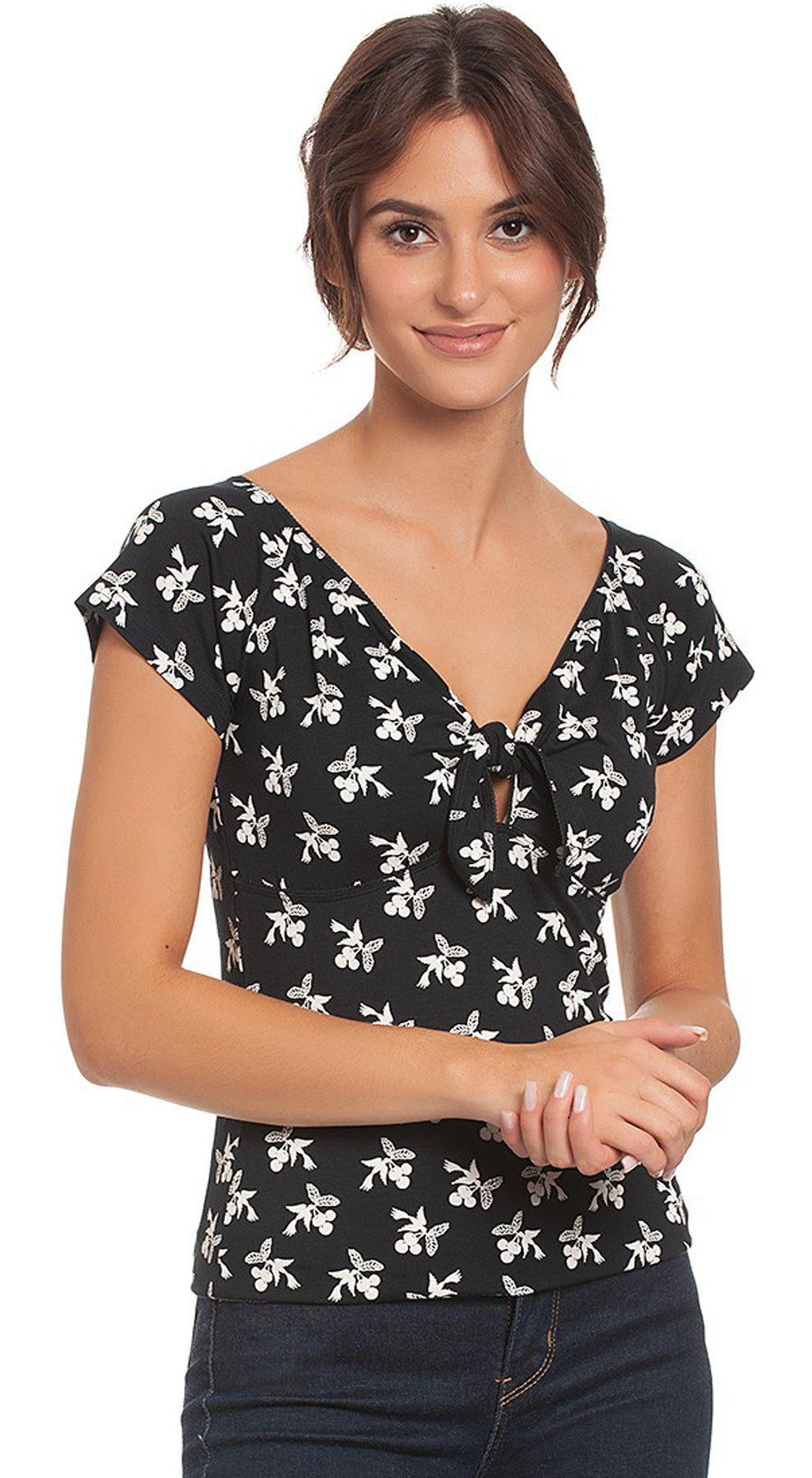 Vive_Maria_Cherry_Summer_Retro_V-Neck_Kirschen_Knoten_Kurzarm_SHIRT_Oberteil_killer_kirsche_1