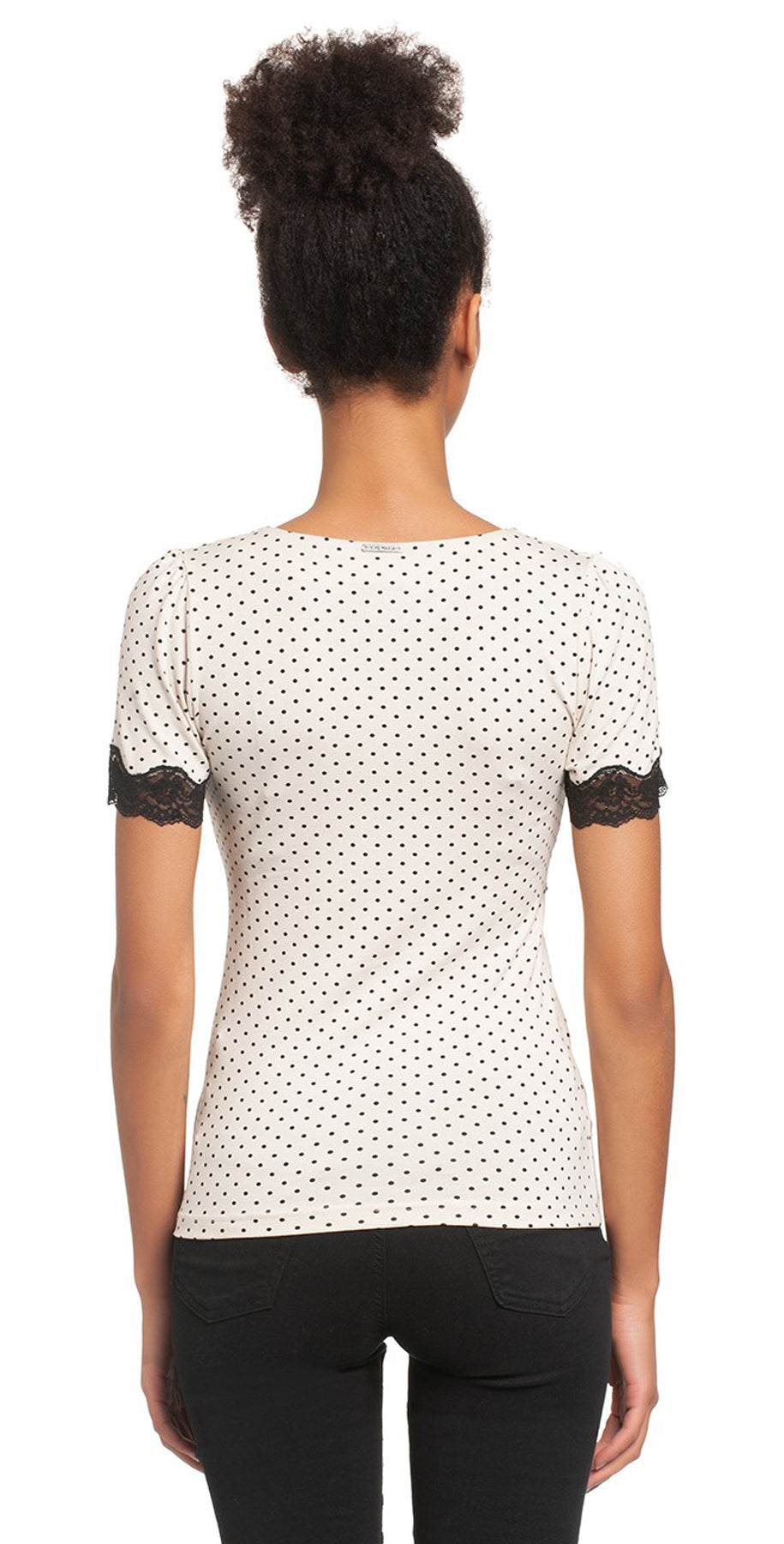 Vive_Maria_Chicago_Girl_Shirt_Retro_POLKA_DOTS_Punkte_V-Neck_Kurzarm_SHIRT_Oberteil_killer_kirsche_2