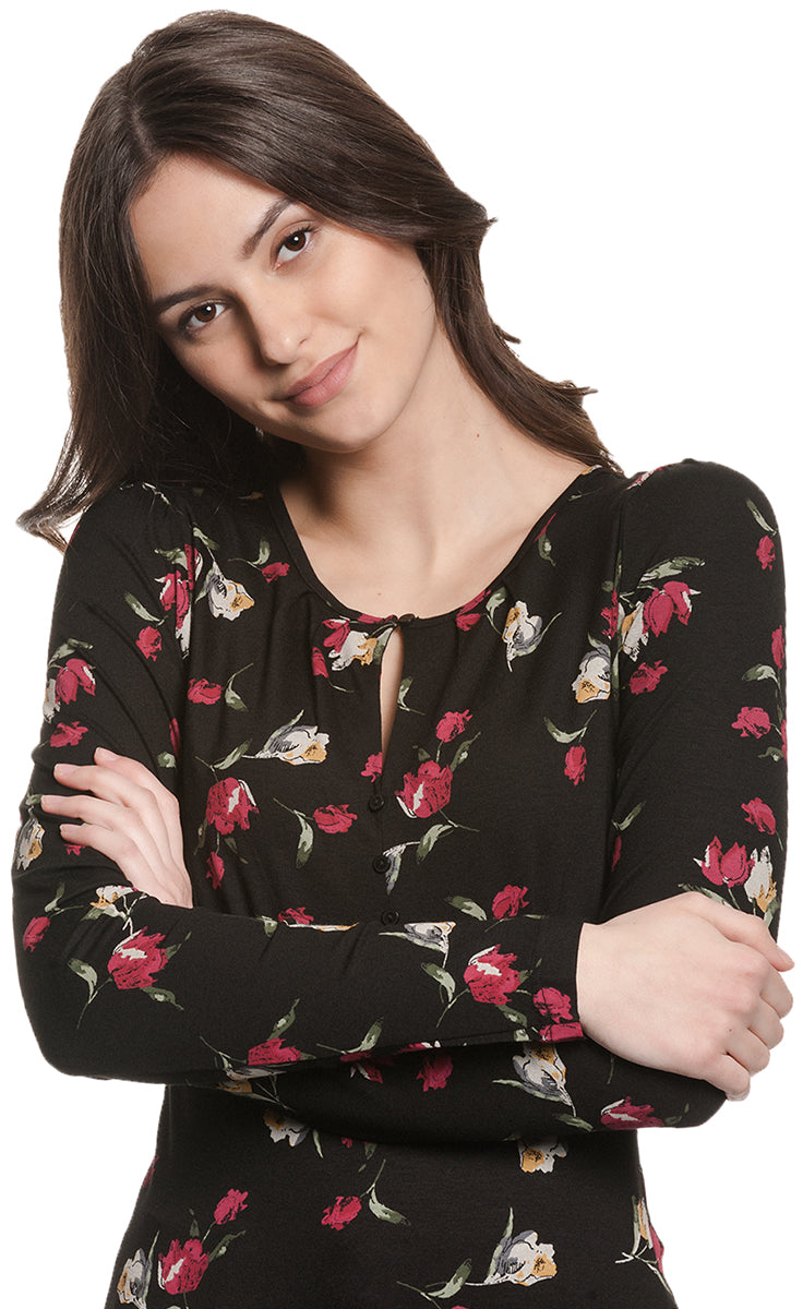 Vive_Maria_EVAS_GARDEN_Vintage_FLORAL_BLumen_Rundhals_Langarm_SHIRT_Oberteil-3